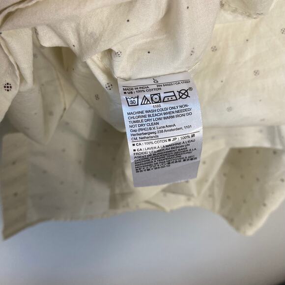 Banana Republic Slim Fit Unticked Shirt Cotton White Casual Button Down Large - Picture 11 of 12